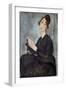 Portrait of Dedie (Odette Hayden) by Amedeo Modigliani-null-Framed Giclee Print