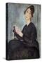 Portrait of Dedie (Odette Hayden) by Amedeo Modigliani-null-Stretched Canvas