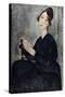 Portrait of Dedie (Odette Hayden)-Amedeo Modigliani-Stretched Canvas