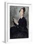 Portrait of Dedie (Odette Hayden)-Amedeo Modigliani-Framed Premium Giclee Print