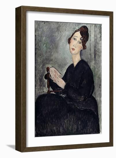 Portrait of Dedie (Odette Hayden)-Amedeo Modigliani-Framed Giclee Print