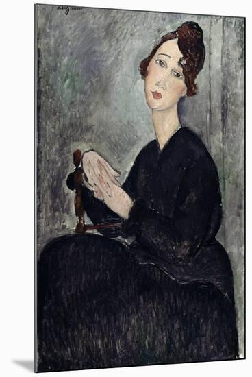Portrait of Dedie (Odette Hayden)-Amedeo Modigliani-Mounted Giclee Print