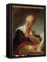 Portrait of Denis Diderot (1713-1784) Writer, 18Th Century (Oil on Canvas)-Jean-Honore Fragonard-Framed Stretched Canvas