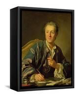 Portrait of Denis Diderot (1713-84) 1767-Louis-Michel van Loo-Framed Stretched Canvas