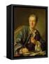 Portrait of Denis Diderot (1713-84) 1767-Louis-Michel van Loo-Framed Stretched Canvas