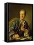 Portrait of Denis Diderot (1713-84) 1767-Louis-Michel van Loo-Framed Stretched Canvas