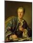 Portrait of Denis Diderot (1713-84) 1767-Louis-Michel van Loo-Mounted Giclee Print