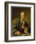 Portrait of Denis Diderot (1713-84) 1767-Louis-Michel van Loo-Framed Premium Giclee Print