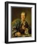 Portrait of Denis Diderot (1713-84) 1767-Louis-Michel van Loo-Framed Premium Giclee Print