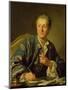 Portrait of Denis Diderot (1713-84) 1767-Louis-Michel van Loo-Mounted Premium Giclee Print