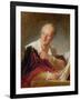 Portrait of Denis Diderot (1715-84) circa 1769-Jean-Honoré Fragonard-Framed Giclee Print