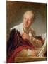 Portrait of Denis Diderot (1715-84) circa 1769-Jean-Honoré Fragonard-Mounted Giclee Print