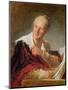 Portrait of Denis Diderot (1715-84) circa 1769-Jean-Honoré Fragonard-Mounted Giclee Print