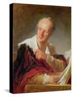 Portrait of Denis Diderot (1715-84) circa 1769-Jean-Honoré Fragonard-Stretched Canvas