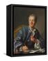 Portrait of Denis Diderot, 1767-Louis Michel Van Loo-Framed Stretched Canvas