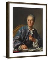 Portrait of Denis Diderot, 1767-Louis Michel Van Loo-Framed Giclee Print