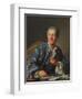 Portrait of Denis Diderot, 1767-Louis Michel Van Loo-Framed Giclee Print