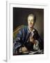 Portrait of Denis Diderot, 1767-Louis Michel Van Loo-Framed Art Print