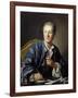 Portrait of Denis Diderot, 1767-Louis Michel Van Loo-Framed Art Print