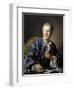 Portrait of Denis Diderot, 1767-Louis Michel Van Loo-Framed Art Print