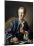 Portrait of Denis Diderot, 1767-Louis Michel Van Loo-Mounted Art Print