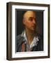 Portrait of Denis Diderot, Bust-Length, Wearing an Open, Lace-Collared, Shirt and Jacket-Jean-Baptiste Greuze-Framed Giclee Print