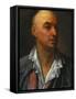 Portrait of Denis Diderot, Bust-Length, Wearing an Open, Lace-Collared, Shirt and Jacket-Jean-Baptiste Greuze-Framed Stretched Canvas