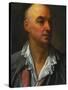 Portrait of Denis Diderot, Bust-Length, Wearing an Open, Lace-Collared, Shirt and Jacket-Jean-Baptiste Greuze-Stretched Canvas