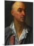 Portrait of Denis Diderot, Bust-Length, Wearing an Open, Lace-Collared, Shirt and Jacket-Jean-Baptiste Greuze-Mounted Giclee Print