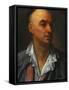 Portrait of Denis Diderot, Bust-Length, Wearing an Open, Lace-Collared, Shirt and Jacket-Jean-Baptiste Greuze-Framed Stretched Canvas