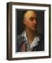 Portrait of Denis Diderot, Bust-Length, Wearing an Open, Lace-Collared, Shirt and Jacket-Jean-Baptiste Greuze-Framed Giclee Print