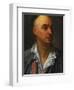 Portrait of Denis Diderot, Bust-Length, Wearing an Open, Lace-Collared, Shirt and Jacket-Jean-Baptiste Greuze-Framed Giclee Print