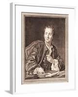 Portrait of Denis Diderot-null-Framed Giclee Print