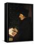 Portrait of Desiderius Erasmus (1466-1536)-Hans Holbein the Younger-Framed Stretched Canvas