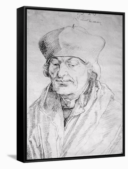 Portrait of Desiderius Erasmus (1469-1536) 1520-Albrecht Dürer-Framed Stretched Canvas