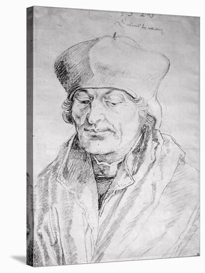 Portrait of Desiderius Erasmus (1469-1536) 1520-Albrecht Dürer-Stretched Canvas