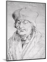 Portrait of Desiderius Erasmus (1469-1536) 1520-Albrecht Dürer-Mounted Giclee Print