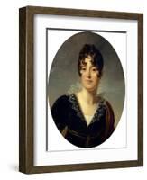 Portrait of Desiree Clary-Francois Gerard-Framed Art Print