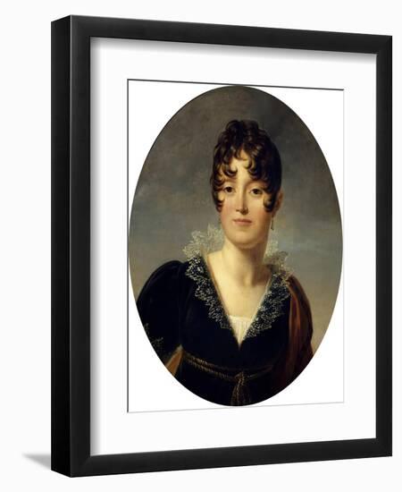 Portrait of Desiree Clary-Francois Gerard-Framed Art Print