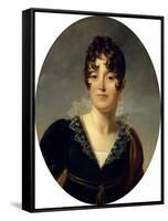 Portrait of Desiree Clary-Francois Gerard-Framed Stretched Canvas