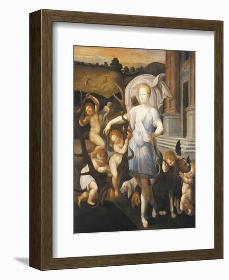 Portrait of Diane De Poitiers-null-Framed Giclee Print