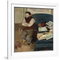 Portrait of Diego Martelli, 1879-Edgar Degas-Framed Giclee Print