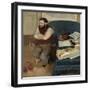 Portrait of Diego Martelli, 1879-Edgar Degas-Framed Giclee Print