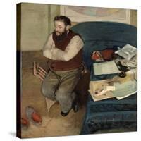 Portrait of Diego Martelli, 1879-Edgar Degas-Stretched Canvas