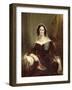 Portrait of Dieuwke Fontein, Second Wife of Adriaan Van Der Hoop-Jan Adam Kruseman-Framed Art Print