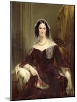 Portrait of Dieuwke Fontein, Second Wife of Adriaan Van Der Hoop-Jan Adam Kruseman-Mounted Art Print