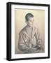 Portrait of Dmitri Dmitrievich Shostakovich-B. M. Kustodiev-Framed Giclee Print