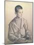 Portrait of Dmitri Dmitrievich Shostakovich-B. M. Kustodiev-Mounted Giclee Print