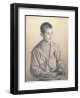 Portrait of Dmitri Dmitrievich Shostakovich-B. M. Kustodiev-Framed Giclee Print