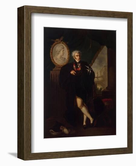 Portrait of Dmitry Lvovich Naryshkin (1758-183), Early 19th C-Ludwig Guttenbrunn-Framed Giclee Print